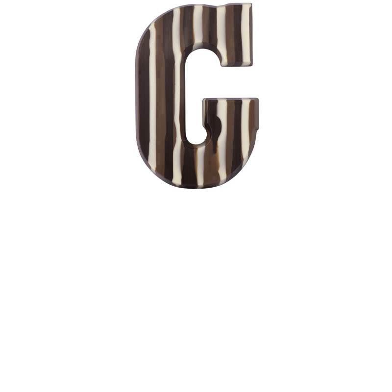 Chocoladeletter - Gemarmerd