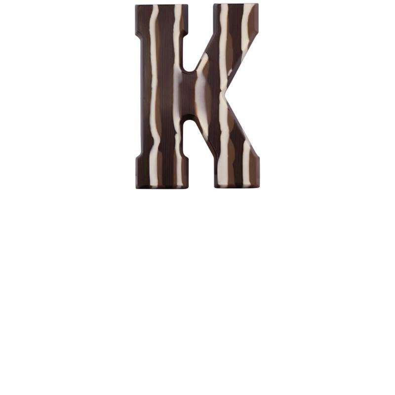 Chocoladeletter - Gemarmerd