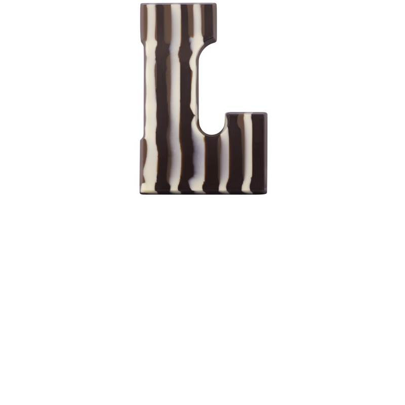 Chocoladeletter - Gemarmerd