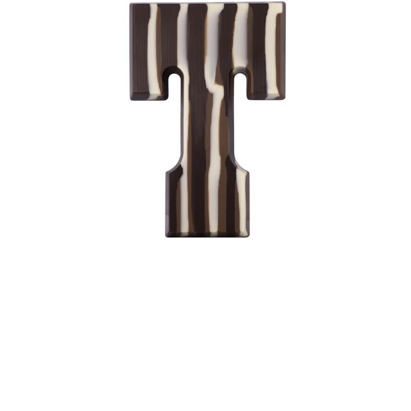 Chocoladeletter - Gemarmerd