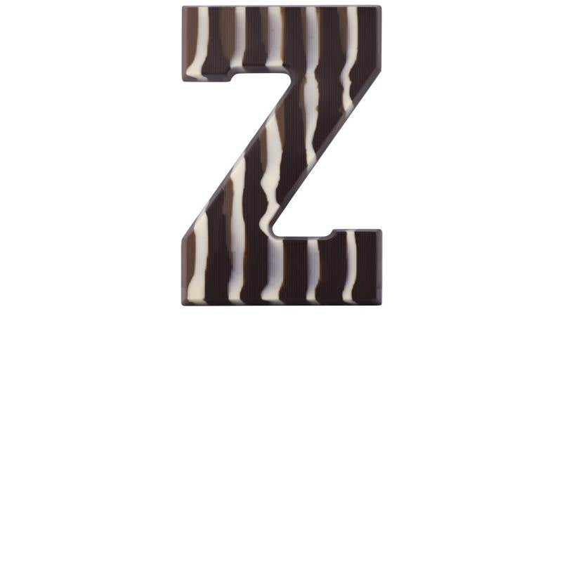 Chocoladeletter - Gemarmerd