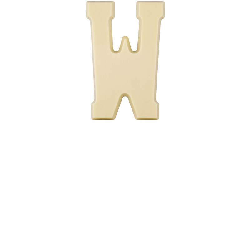 Chocoladeletter - Wit