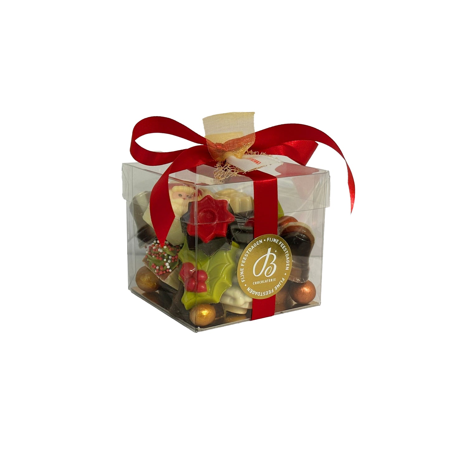 Transparante Kerstkubus - 250gr