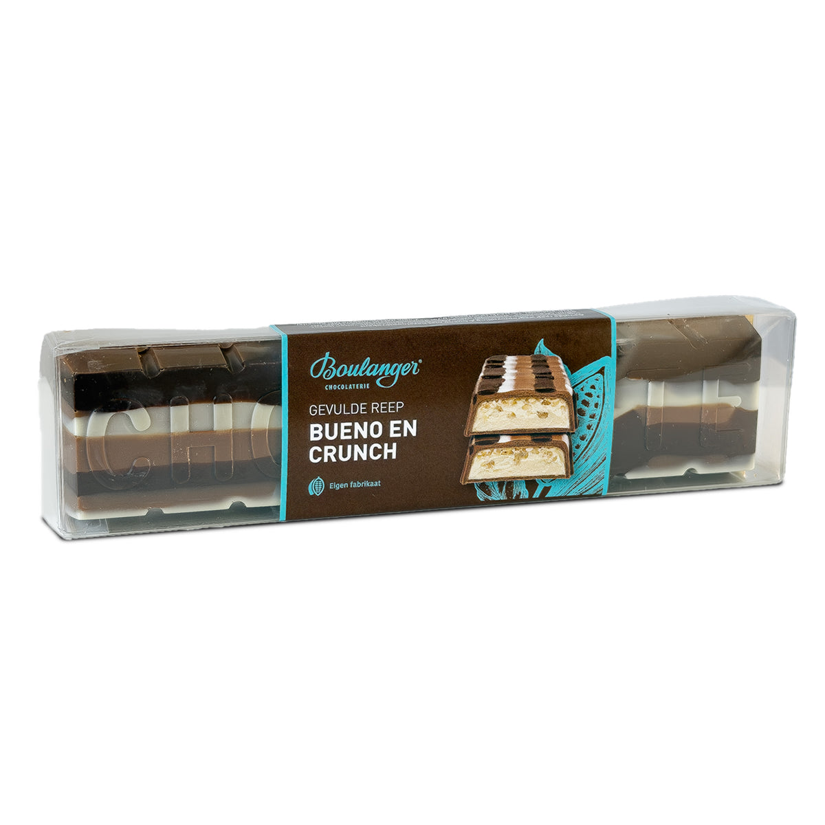 Reep "Chocolate" - Gemarmerd Slagroomvulling bueno hazelnootkrokant (crunch)