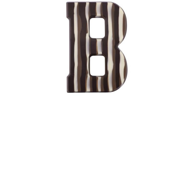 Chocoladeletter - Gemarmerd