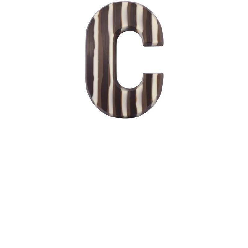 Chocoladeletter - Gemarmerd