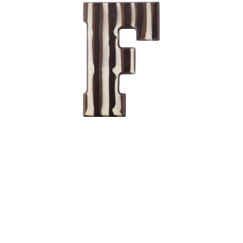 Chocoladeletter - Gemarmerd