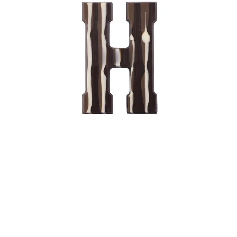 Chocoladeletter - Gemarmerd