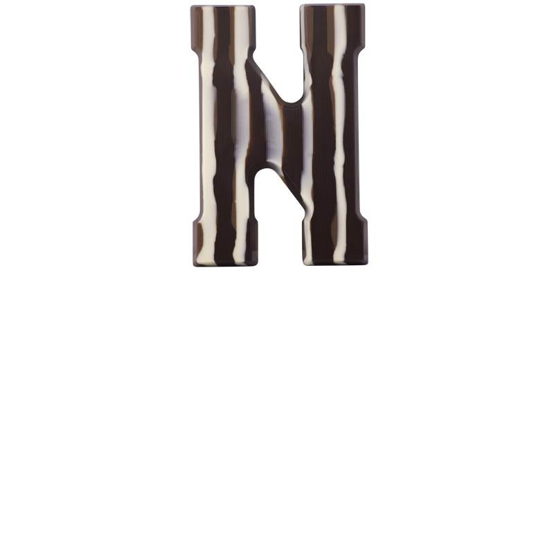 Chocoladeletter - Gemarmerd