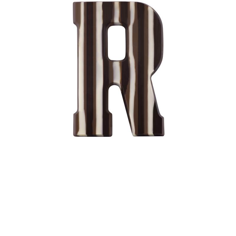 Chocoladeletter - Gemarmerd