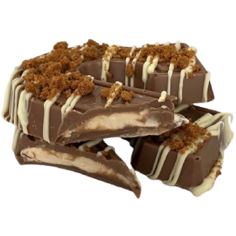 Gevulde letter - Melk met speculoos slagroomvulling