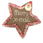 Ster met tekst - "Merry x-mas"
