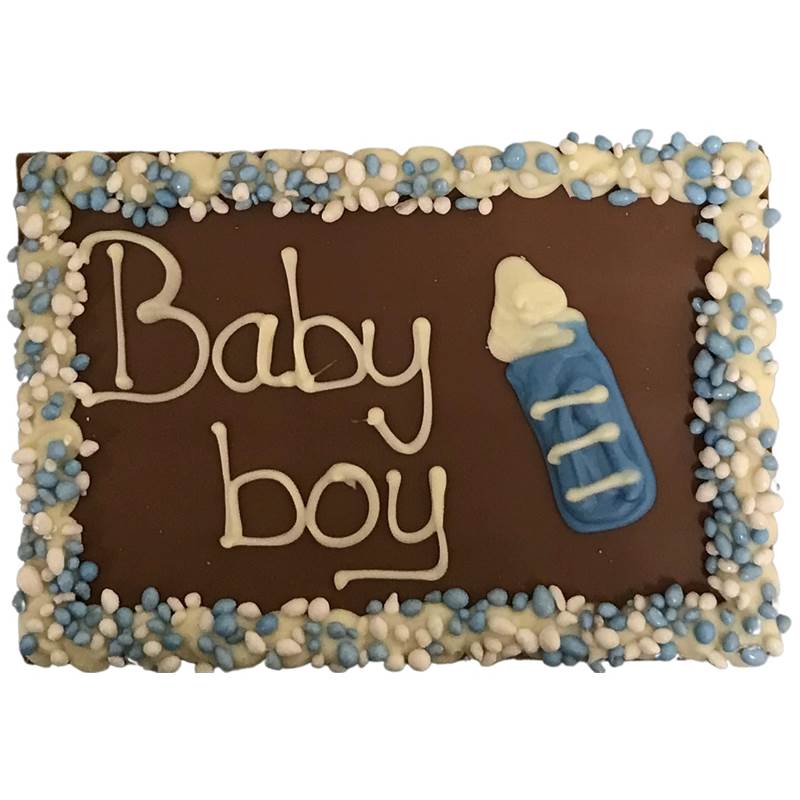 Tablet met tekst - "Baby boy"