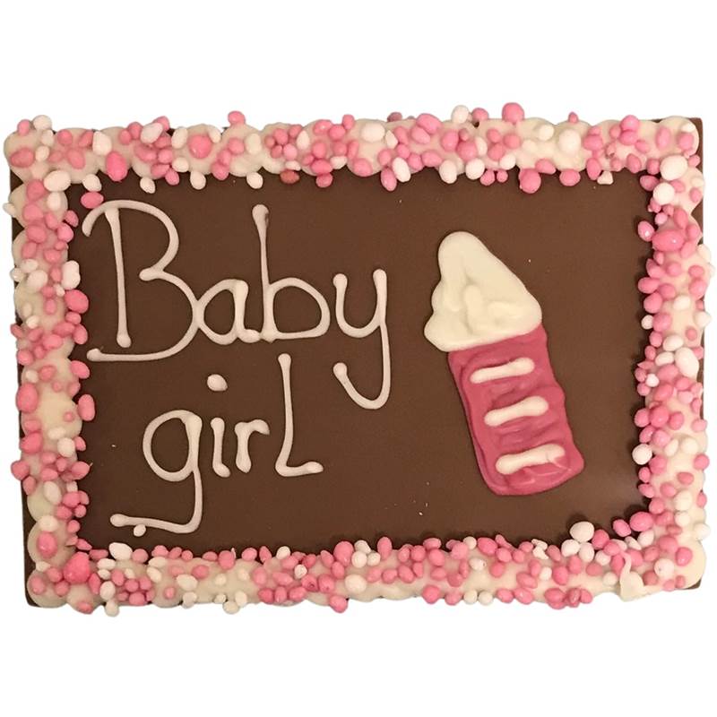 Tablet met tekst - "Baby girl"