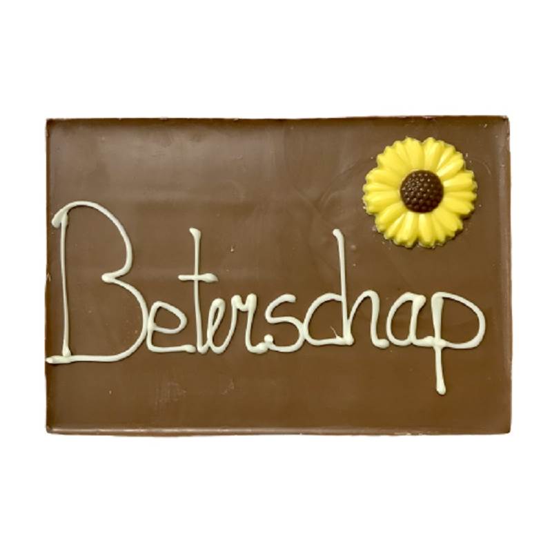 Tablet met tekst - "Beterschap"