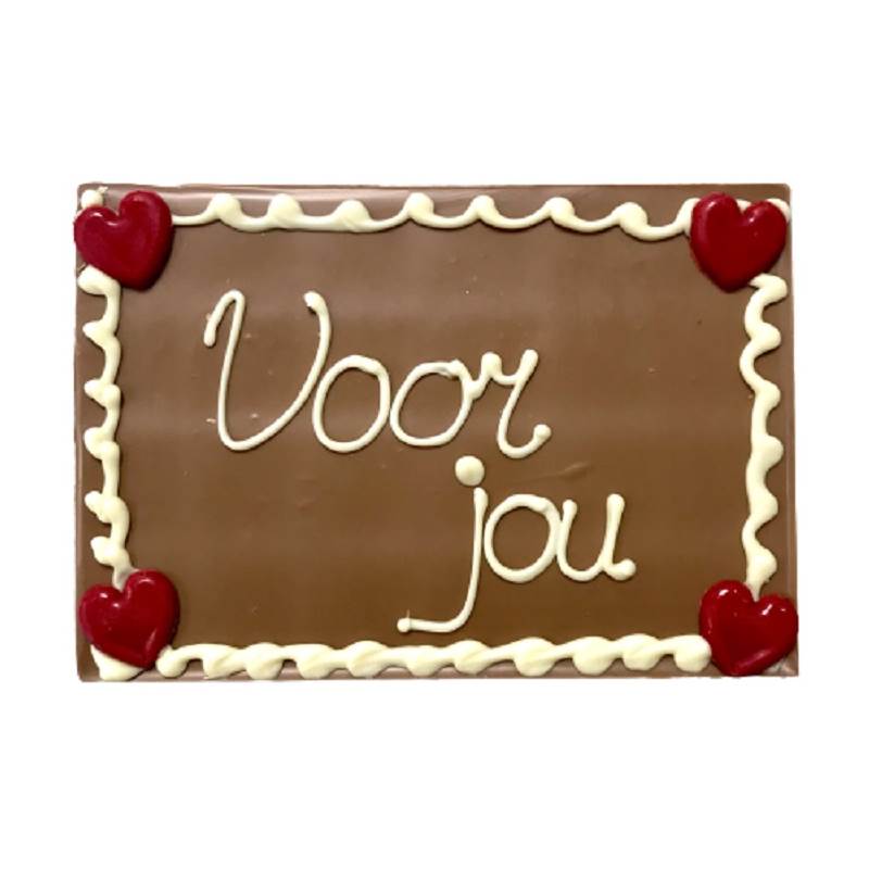 Tablet met tekst - "Voor jou"